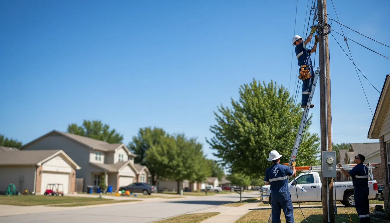Residential electrician providing installation services in Villa Grove, IL
